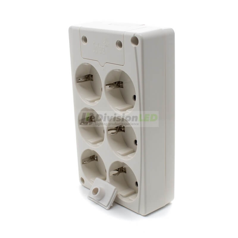 SOLERA 8106 Base múltiple 6 tomas sin cable rectangular EN OFERTA