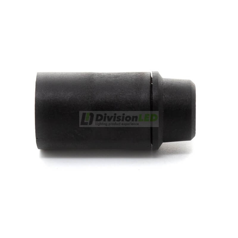 Portalámparas termoplástico E14 negro - ¡imagen en 360°! - DivisionLED