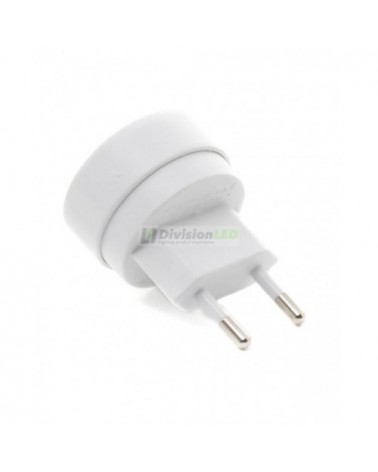 Adaptador bipolar europeo universal - ¡descúbrelo en 360°! - DivisionLED