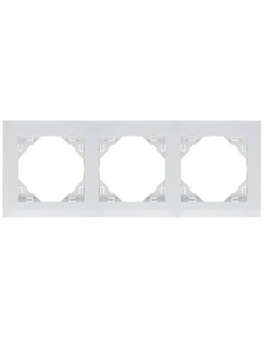 Marco triple mecanismos Efapel 90930t br Logus 90 blanco