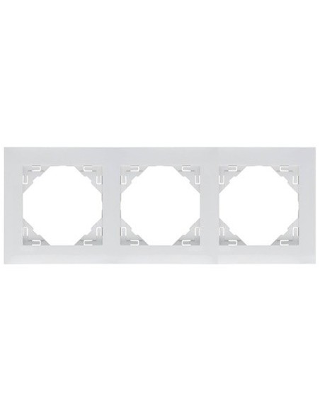 Marco triple mecanismos Efapel 90930t br Logus 90 blanco