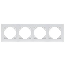 Marco cuádruple mecanismos Efapel 90940t br Logus 90 blanco