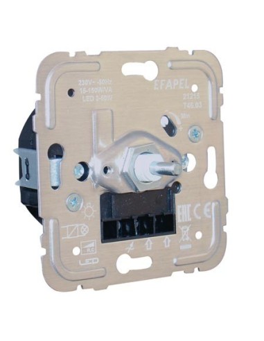 Regulador de LED 50W Efapel 21215 giratorio electrónico bajo consumo 150W