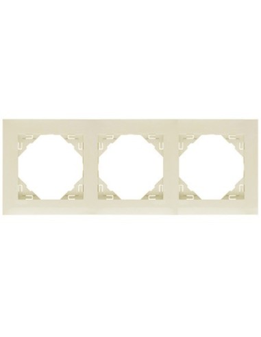 Marco triple marfil mecanismos Efapel 90930 tmf Logus 90