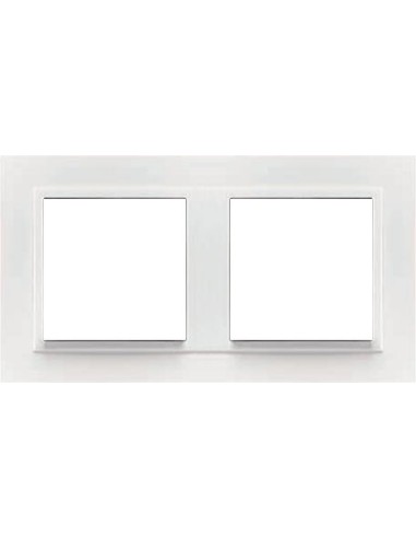 Marco doble mecanismos Efapel 90920t bb Logus 90 animato blanco