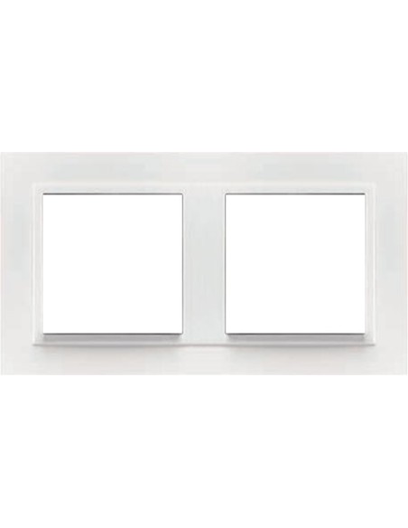 Marco doble mecanismos Efapel 90920t bb Logus 90 animato blanco