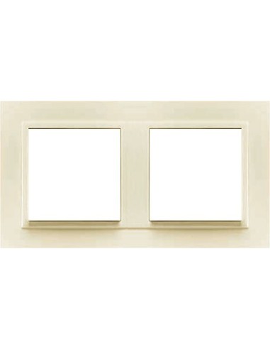 Marco DOBLE mecanismos Efapel 90920t mm Logus 90 animato marfil