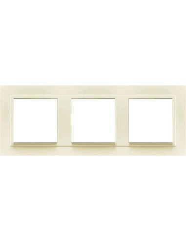 Marco triple mecanismos Efapel 90930t mm Logus 90 animato marfil