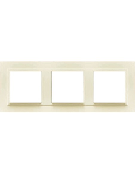 Marco triple mecanismos Efapel 90930t mm Logus 90 animato marfil