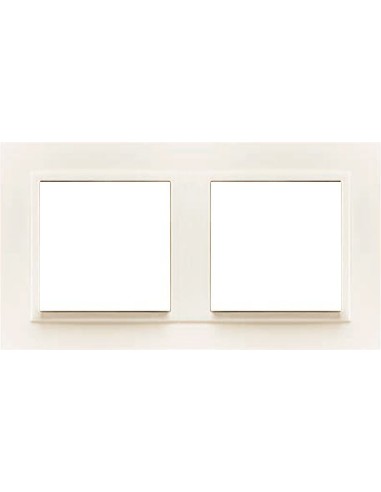 Marco doble mecanismos Efapel 90920t ee Logus 90 animato hielo