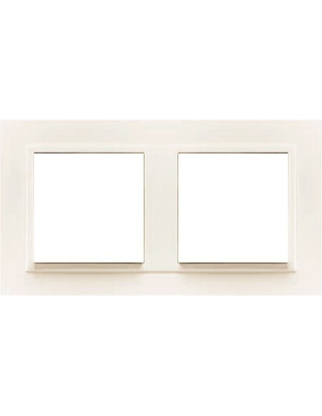 Marco doble mecanismos Efapel 90920t ee Logus 90 animato hielo