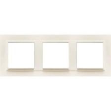 Marco triple mecanismos Efapel 90930t ee Logus 90 animato hielo