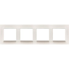 Marco cuádruple mecanismos Efapel 90940t ee Logus 90 animato hielo