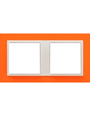 Marco doble mecanismos Efapel 90920t jg Logus 90 animato naranja