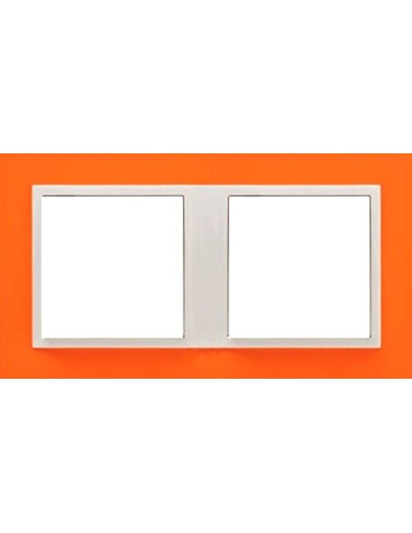 Marco doble mecanismos Efapel 90920t jg Logus 90 animato naranja