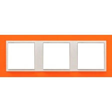 Marco triple mecanismos Efapel 90930t jg Logus 90 animato naranja