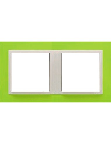 Marco doble mecanismos Efapel 90920t dg Logus 90 animato verde