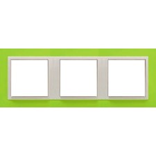 Marco triple mecanismos Efapel 90930t dg Logus 90 animato verde