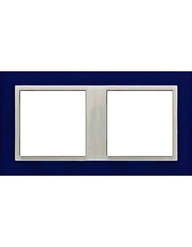 Marco doble mecanismos Efapel 90920t zg Logus 90 animato azul