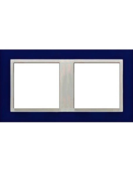 Marco doble mecanismos Efapel 90920t zg Logus 90 animato azul