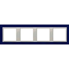 Marco cuádruple mecanismos Efapel 90940t zg Logus 90 animato azul
