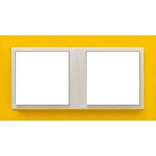 Marco doble mecanismos Efapel 90920t rg Logus 90 animato amarillo