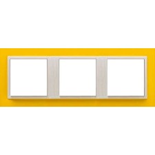 Marco triple mecanismos Efapel 90930t rg Logus 90 animato amarillo