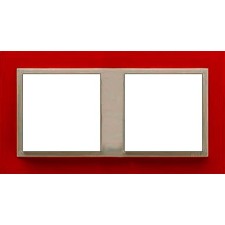 Marco doble mecanismos Efapel 90920t vg Logus 90 animato rojo