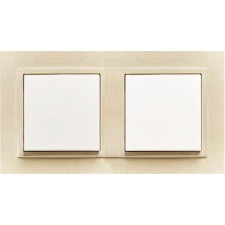 Marco doble mecanismos Efapel 90920t pp Logus 90 animato perla