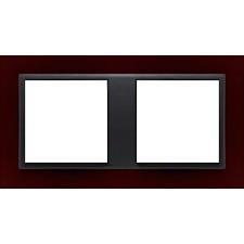 Marco doble Efapel 90920t bs animato rojo intenso gris