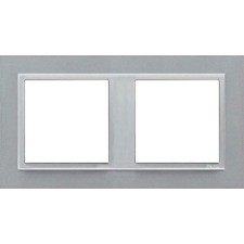 Marco doble Efapel 90920t aa animato aluminio