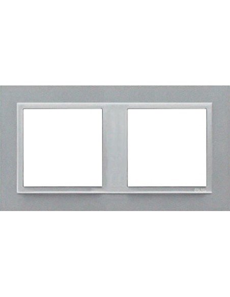 Marco doble Efapel 90920t aa animato aluminio