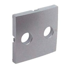 Tapa toma R-TV Efapel 90686 T AL Logus 90 aluminio