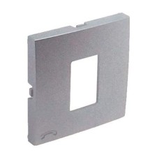Tapa toma telefónica Efapel 90712 T AL Logus 90 aluminio