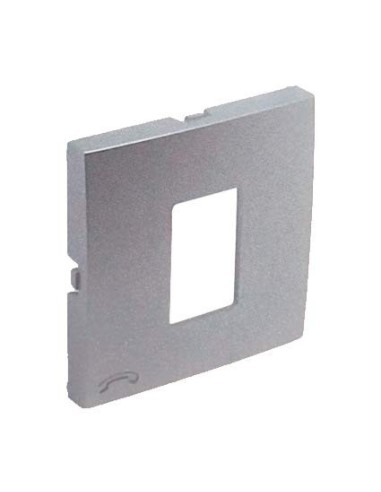 Tapa toma telefónica Efapel 90712 T AL Logus 90 aluminio