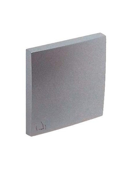 Tecla pulsador símbolo campana Efapel 90605 T AL Logus 90 aluminio