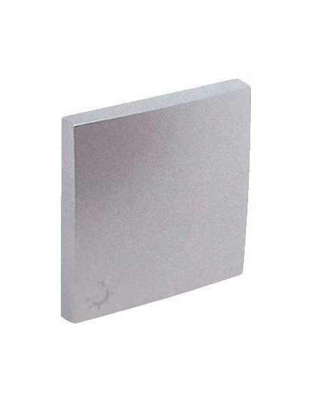 Tecla pulsador símbolo luz Efapel 90607 T AL Logus 90 aluminio