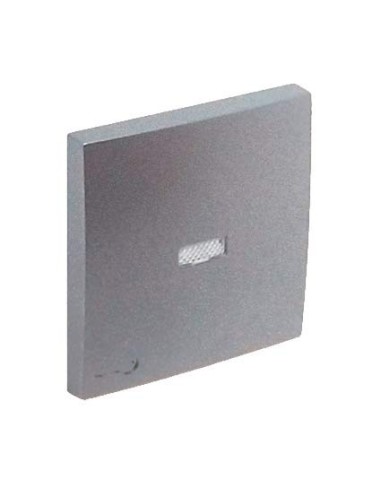 Tecla pulsador luminoso símbolo llave Efapel 90794 T AL Logus 90 aluminio