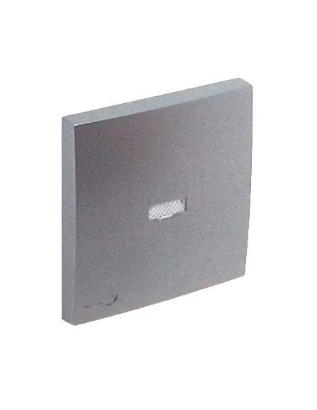 Tecla pulsador luminoso símbolo llave Efapel 90794 T AL Logus 90 aluminio