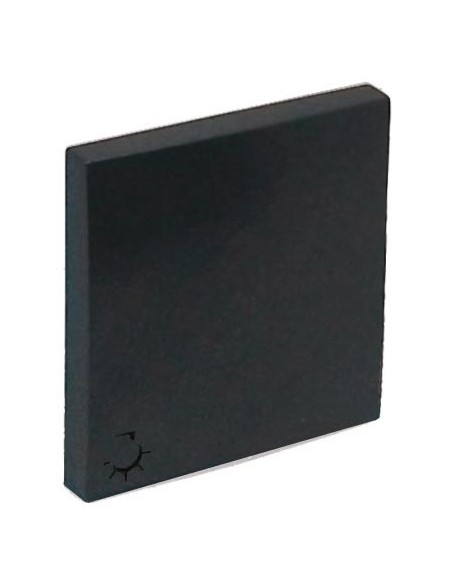 Tecla pulsador símbolo luz  efapel 90607 T IS GRIS GRAFITO