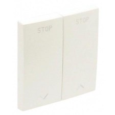 Tecla doble interruptor de persianas Efapel 90613 T GE HIELO