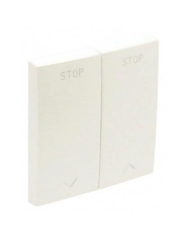 Tecla doble interruptor de persianas Efapel 90613 T GE HIELO