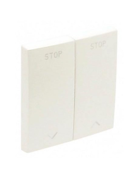 Tecla doble interruptor de persianas Efapel 90613 T GE HIELO