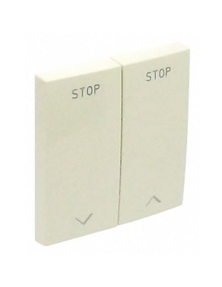 Tecla doble interruptor de persianas Efapel 90613 T PE PERLA