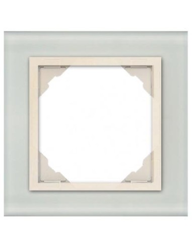 Marco simple mecanismos Efapel 90910 T CG CRISTAL HIELO