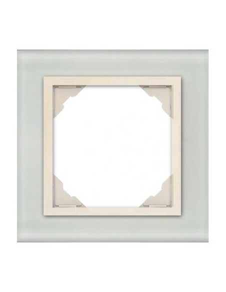 Marco simple mecanismos Efapel 90910 T CG CRISTAL HIELO