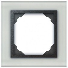 Marco simple mecanismos Efapel 90910 T CS CRISTAL GRIS