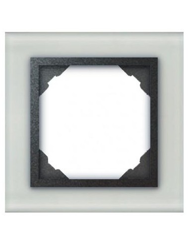 Marco simple mecanismos Efapel 90910 T CS CRISTAL GRIS