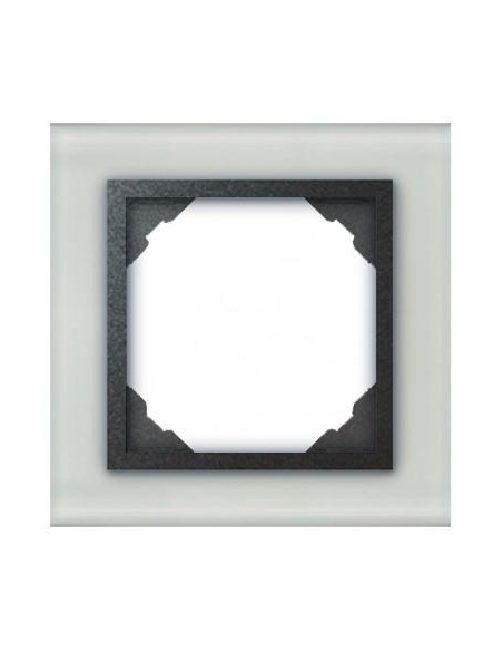 Marco simple mecanismos Efapel 90910 T CS CRISTAL GRIS