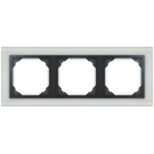 Marco triple mecanismos Efapel 90930 T CS GRIS